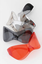 Iconic Shield Sunglasses- Silver